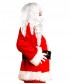 Mens Father Xmas Santa Claus Wig and Beard Set Deluxe HX-005