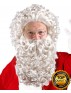 Mens Curly Santa Claus Wig and Beard Set Deluxe HX-010