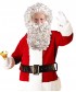 Mens Curly Santa Claus Wig and Beard Set Deluxe HX-010