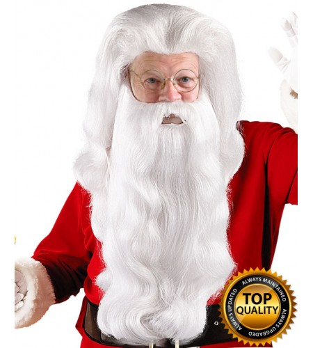 Super Santa Claus Wig and Beard Set Deluxe HX-017
